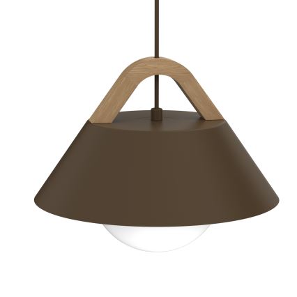 Lestenec na kablu FUNDA 1xE27/15W/230V rjav