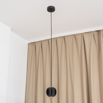 Lestenec na kablu GAMBIT 1xGU10/10W/230V črna