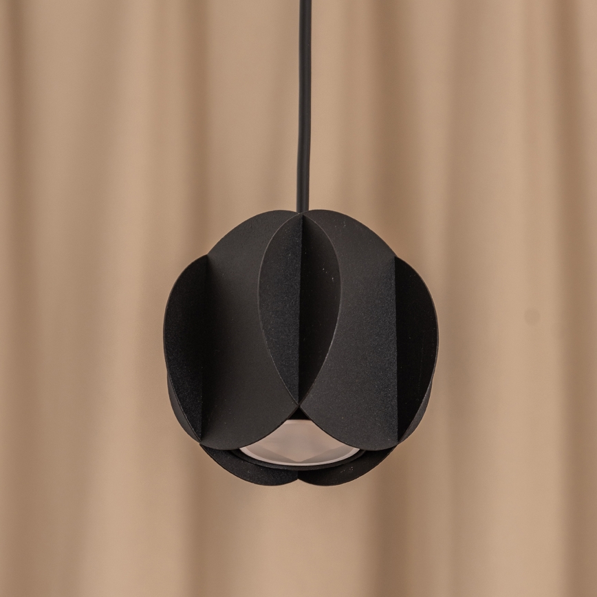 Lestenec na kablu GAMBIT 1xGU10/10W/230V črna