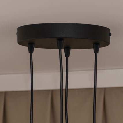 Lestenec na kablu GAMBIT 4xGU10/10W/230V črn