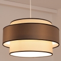 Lestenec na kablu GRACE 1xE27/60W/230V Ø 40 cm kremna/siva