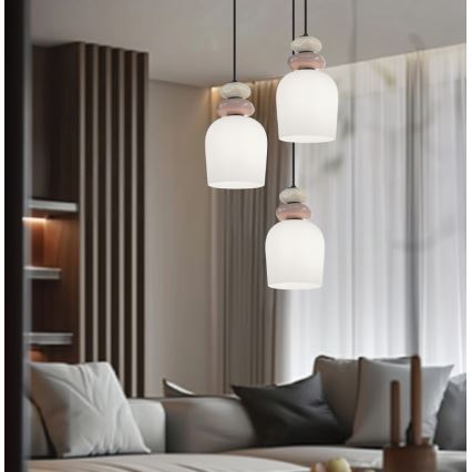 Lestenec na kablu HILDA 3xE14/40W/230V črna/rjava