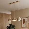 Lestenec na kablu KIVI 3xE27/15W/230V bež