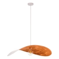 Lestenec na kablu LEAF 1xE27/15W/230V bela/medena