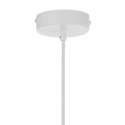 Lestenec na kablu LEAF 1xE27/15W/230V bela/medena