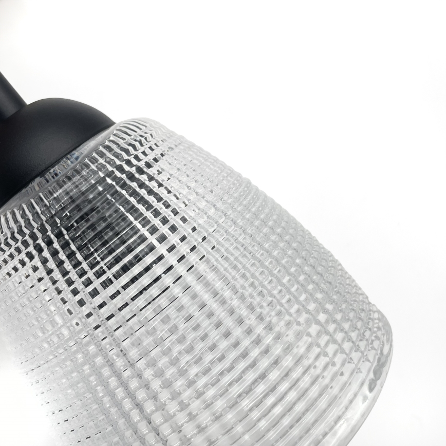 Lestenec na kablu LEANDRA 5xE27/15W/230V hrast/črna