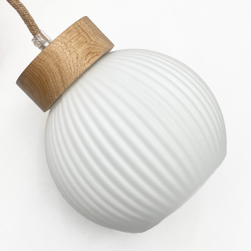 Lestenec na kablu LOOMIS 3xE27/15W/230V 130 cm bež/hrast
