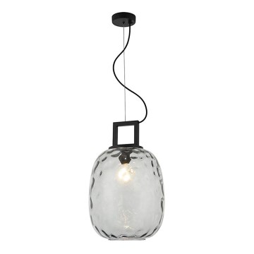 Lestenec na kablu LUCY 1xE27/40W/230V dimna črna