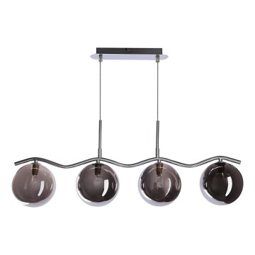 Lestenec na kablu LUMOS 4xG9/20W/230V dimno črna