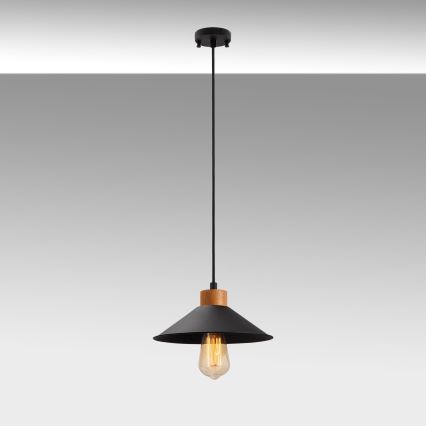 Lestenec na kablu MANAVGAT 1xE27/40W/230V črna/rjava