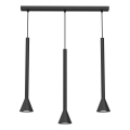 Lestenec na kablu MAZZO 3xGU10/8W/230V črna
