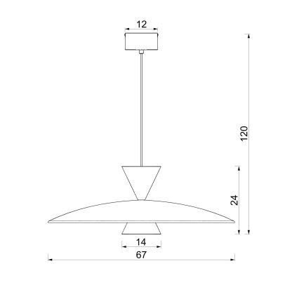 Lestenec na kablu MISTIC 1xGX53/15W/230V kremast