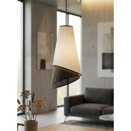 Lestenec na kablu MODA 3xE27/15W/230V siva/črna