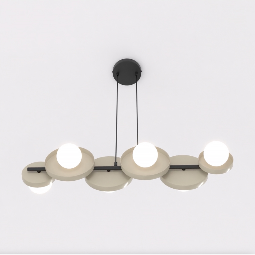 Lestenec na kablu MODEL 6xG9/8W/230V bež