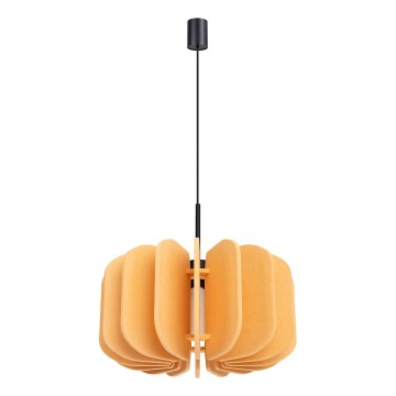 Lestenec na kablu MULA 1xE27/15W/230V Ø 45 cm rumena