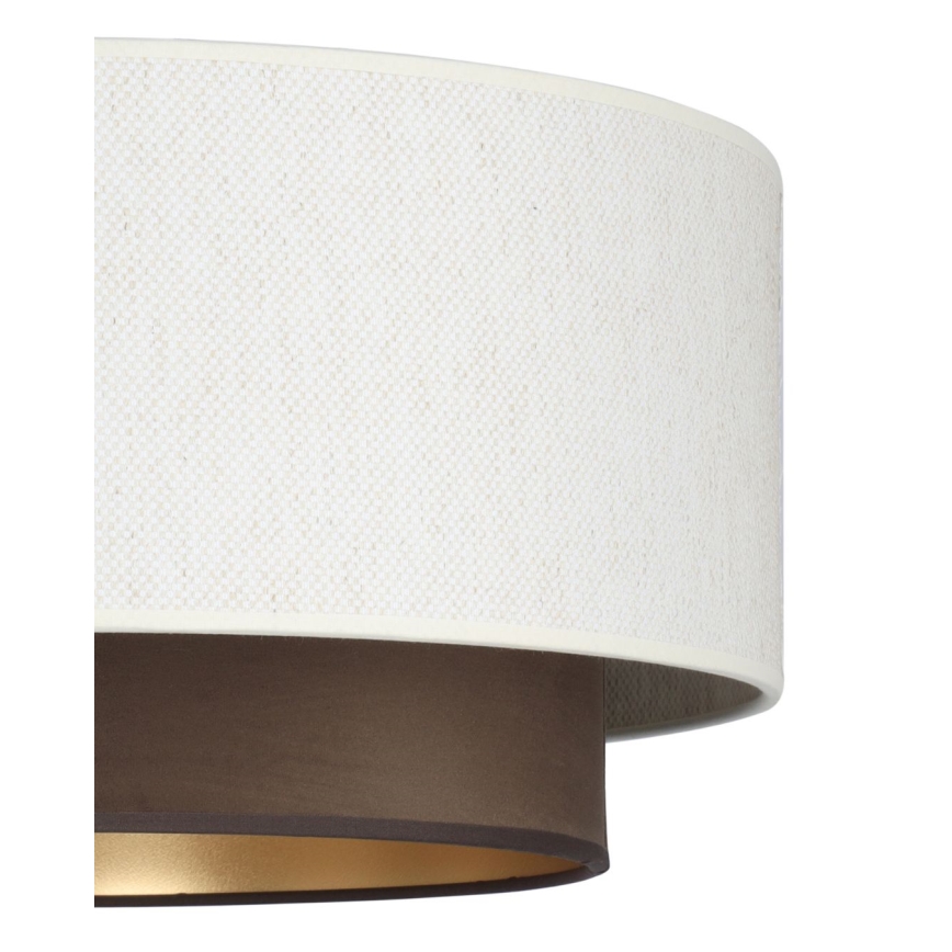 Lestenec na kablu NATIA 1xE27/60W/230V, premer 45 cm, bela/rjava