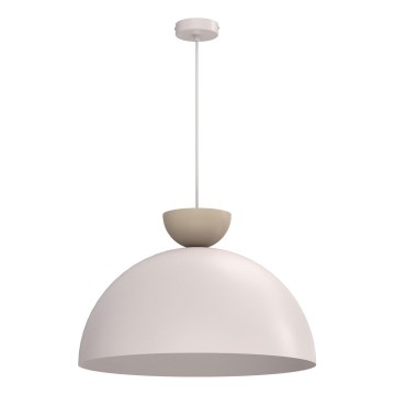 Lestenec na kablu NEVIS 1xE27/15W/230V premer 50 cm kremne barve