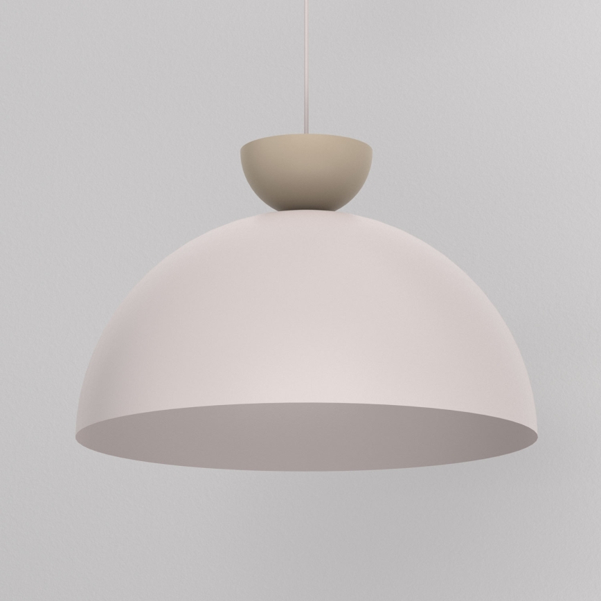 Lestenec na kablu NEVIS 1xE27/15W/230V premer 50 cm kremne barve