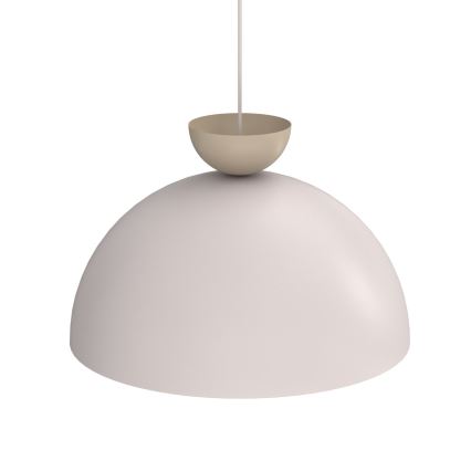 Lestenec na kablu NEVIS 1xE27/15W/230V premer 50 cm kremne barve