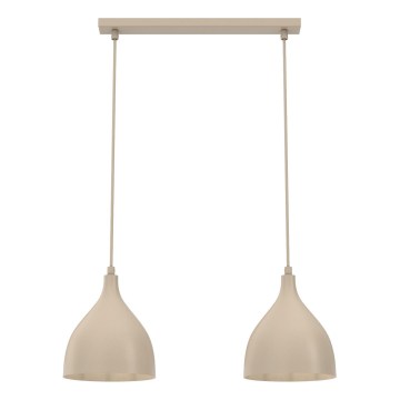 Lestenec na kablu NOAK CLASSIC 2xE27/15W/230V bež