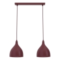 Lestenec na kablu NOAK CLASSIC 2xE27/15W/230V bordo