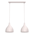 Lestenec na kablu NOAK CLASSIC 2xE27/15W/230V kremaste barve