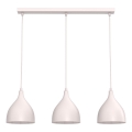 Lestenec na kablu NOAK CLASSIC 3xE27/15W/230V kremna