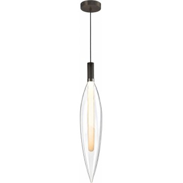 Lestenec na kablu NORDIC 1xG9/5W/230V črna/prozorna
