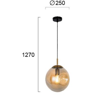Lestenec na kablu OSCAR 1xE27/40W/230V dimno bež