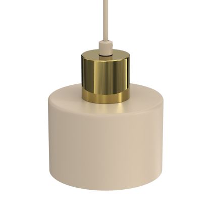 Lestenec na kablu PARKLA 1xE27/15W/230V bež/zlat