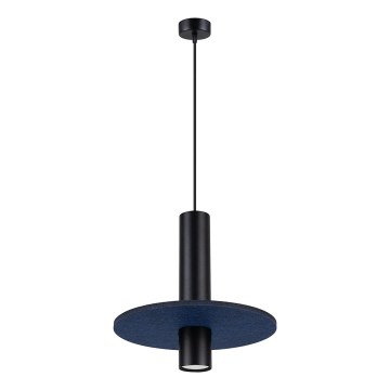 Lestenec na kablu PELTA 1xGU10/10W/230V črna/modra