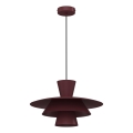Lestenec na kablu PLATO 1xE27/15W/230V bordo