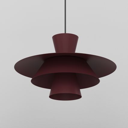 Lestenec na kablu PLATO 1xE27/15W/230V bordo