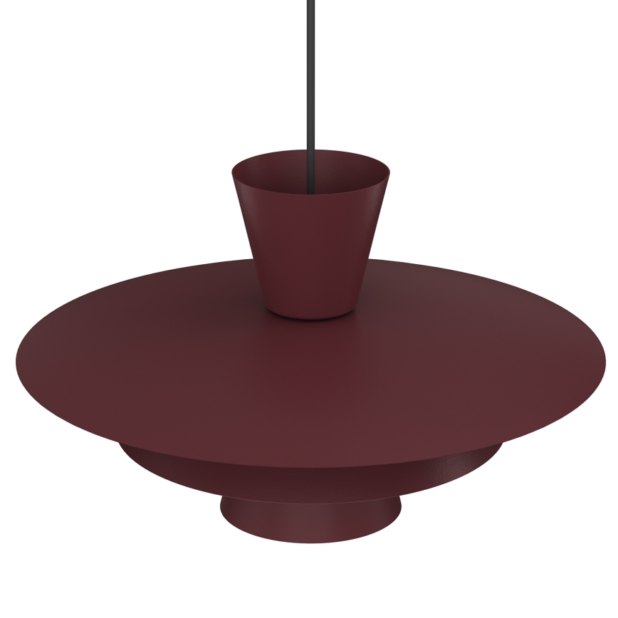 Lestenec na kablu PLATO 1xE27/15W/230V bordo