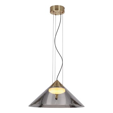 Lestenec na kablu PRESTO 1xGX53/10W/230V premer 34 cm zlata/dimna siva