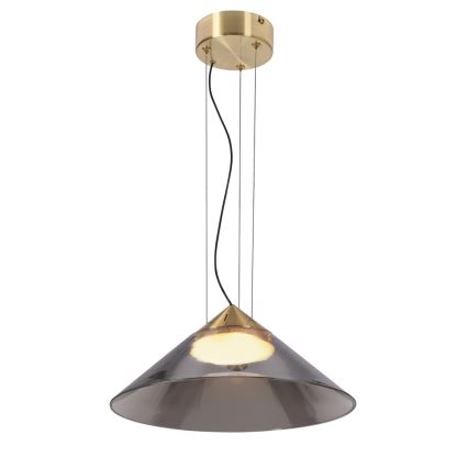 Lestenec na kablu PRESTO 1xGX53/10W/230V premer 34 cm zlata/dimna siva