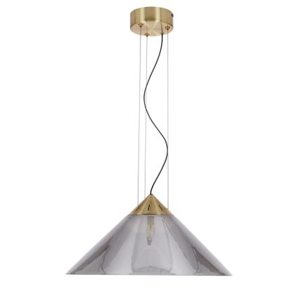 Lestenec na kablu PRESTO 1xGX53/10W/230V premer 34 cm zlata/dimna siva