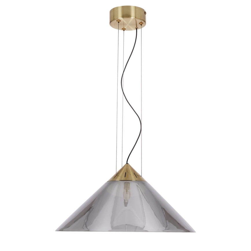 Lestenec na kablu PRESTO 1xGX53/10W/230V premer 34 cm zlata/dimna siva