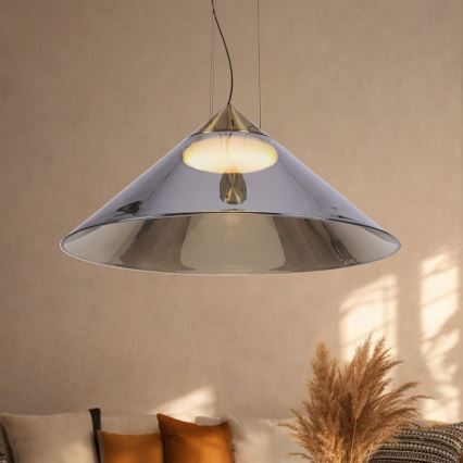 Lestenec na kablu PRESTO 1xGX53/10W/230V, premer 50 cm, zlata/dimljeno-siva