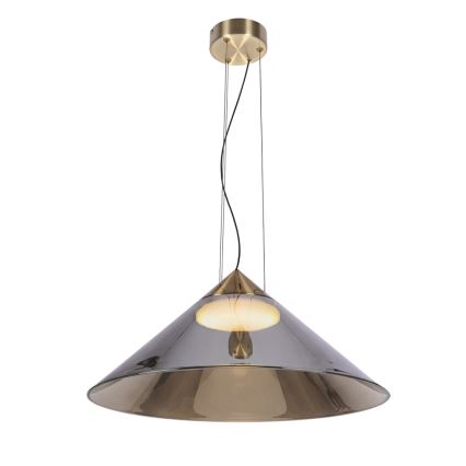 Lestenec na kablu PRESTO 1xGX53/10W/230V, premer 50 cm, zlata/dimljeno-siva