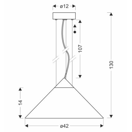 Lestenec na kablu PRESTO 1xGX53/10W/230V Ø 42 cm zlata/dimno bež