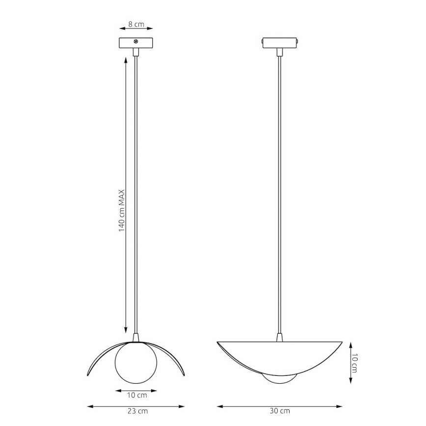 Lestenec na kablu RITUAL 1xG9/8W/230V bež