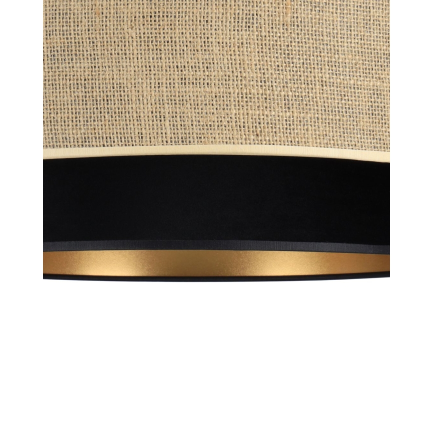 Lestenec na kablu SARTA 1xE27/60W/230V, premer 45 cm, črna/juta