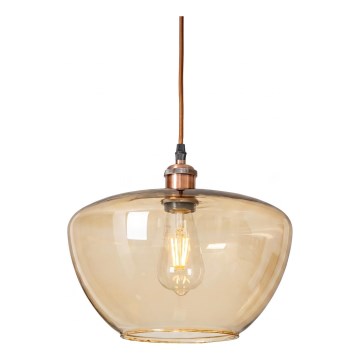 Lestenec na kablu SEVENTIES E27/60W/230V dimljen/rjav