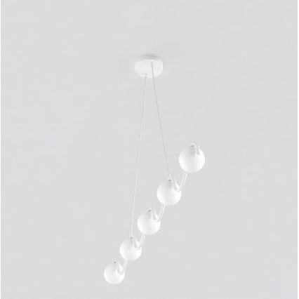 Lestenec na kablu SINUS 5xG9/8W/230V bel