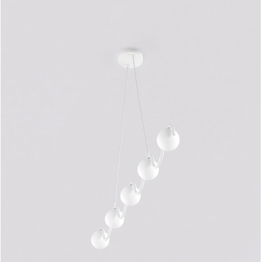 Lestenec na kablu SINUS 5xG9/8W/230V bel