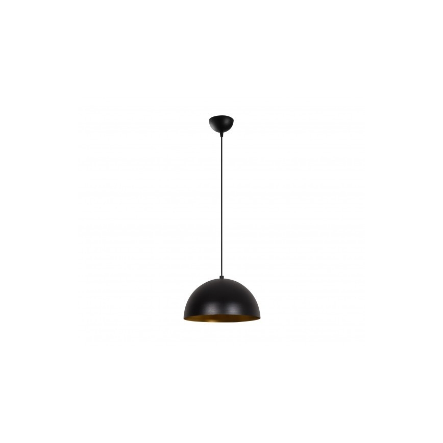 Lestenec na kablu SIVANI 1xE27/40W/230V, premer 30 cm, črna/bakrena