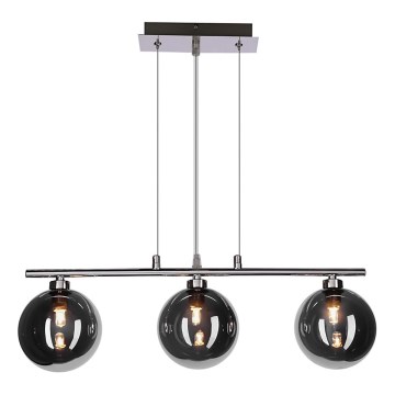 Lestenec na kablu SOMUL 3xG9/20W/230V dimno črna