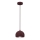 Lestenec na kablu SOOL 1xE27/15W/230V premer 15 cm bordo