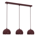 Lestenec na kablu SOOL 3xE27/15W/230V bordo